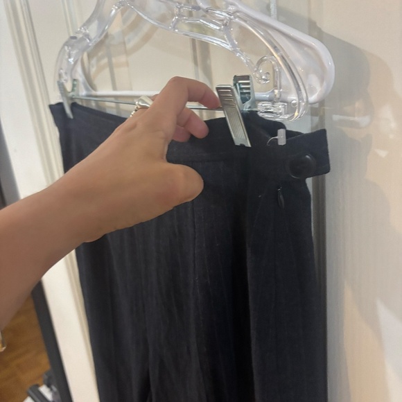 vintage holt renthrew pinstripe wool wide leg pants - Picture 4 of 6